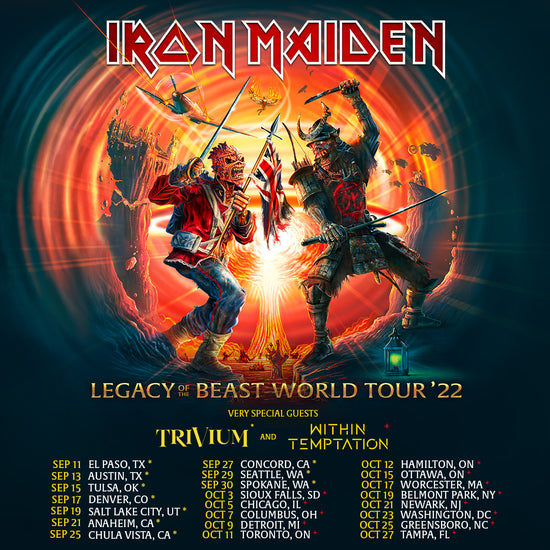 We're going on tour with Iron Maiden in the US!